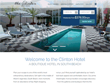 Tablet Screenshot of clintonsouthbeach.com
